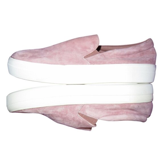 Steve Madden Gills Mauve Pink Suede Leather Slip On Sneakers size 10 - Picture 4 of 7